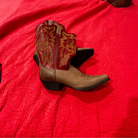 Twisted X Boots 81/2 red and tan - Picture 2 of 4